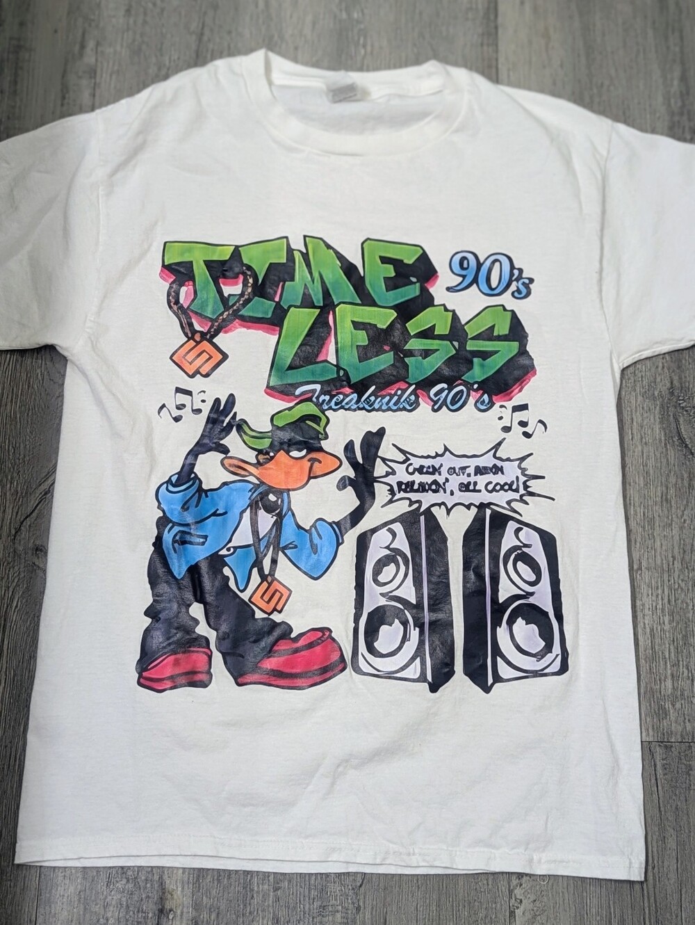 White 'Time Less 90's' Graphic Tee - Unbranded